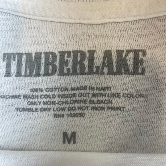 RARE JUSTIN TIMBERLAKE MAN OF THE WOODS TOUR T-SHIRT SIZE M - Picture 3 of 5